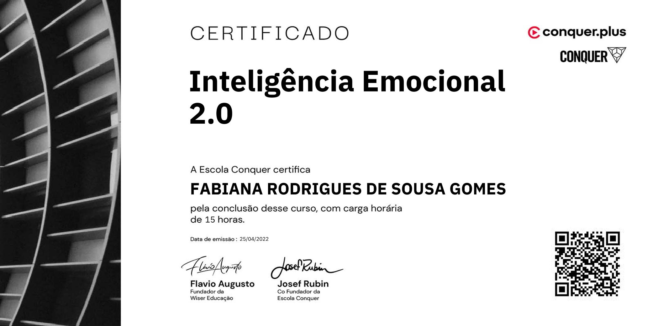 Certificado de Inteligência Emocional 2.0